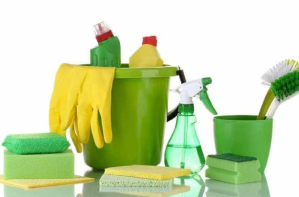 green cleaning tools